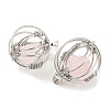 Natural Rose Quartz Pendants G-H293-03P-03-2