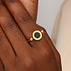 Roman Numerals Brass Finger Ring IJ4807-08-3