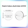 40Pcs 2 Colors Acrylic Card Holder Stand FIND-GA0006-76B-2