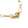 304 Stainless Steel Oval Link Chain Necklaces NJEW-Q013-09G-01-3