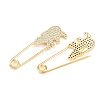 Brass Micro Pave Cubic Zirconia Pendants KK-C162-049G-2
