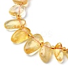 Heated Natural Citrine Beads Strands G-Z091-A10-4