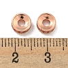 Brass Cubic Zirconia Spacer Beads KK-L215-004B-RG01-2
