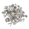 54Pcs 9 Style Thanksgiving Day Tibetan Style Alloy Pendants Sets TIBEP-FS0001-14-1
