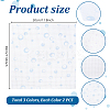 6Pcs 3 Colors 11CT Cross Stitch Fabric Sheets AJEW-PH0006-56-2