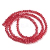 Baking Paint Transparent Glass Beads Strands DGLA-F029-J2mm-09-3