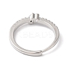 Rack Plating Brass Clear Cubic Zirconia Constellation Adjustable Rings for Women RJEW-S407-08P-01-3