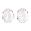 Faceted Hexagon Transparent Acrylic Beads X-TACR-R126-A01-2