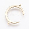 Brass Micro Pave Cubic Zirconia Links LS-ZIRC-G109-56G-NR-2