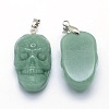 Natural Green Aventurine Pendants G-P393-A02-2