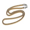5MM 304 Stainless Steel Wheat Chain Necklaces for Women Men NJEW-Z093-04G-4