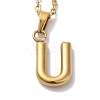 PVD Vacuum Plating 201 Stainless Steel Necklaces NJEW-H033-01G-U-1
