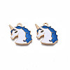 Alloy Enamel Pendants ENAM-S130-20B-2