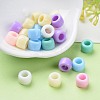 Mixed Color Chunky Acrylic Donut Spacer Beads for Kids Jewelry X-SACR-R746-07-3