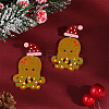 Christmas Theme Acrylic Dangle Stud Earrings FS-WG16439-06-1