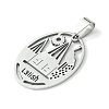 Non-Tarnish 201 Stainless Steel Pendants STAS-U003-17P-2