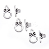 Ring Tibetan Style Alloy Toggle Clasps LS-A1011Y-2