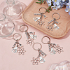 12Pcs Alloy Keychains KEYC-DR00009-4