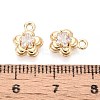 Brass Pave Cubic Zirconia Pendants KK-T071-44G-3