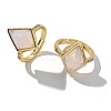 Rhombus Opalite Finger Rings RJEW-B113-01G-05-4
