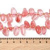 Cherry Quartz Glass Beads Strands G-P604-A10-01-3