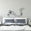 Translucent PVC Self Adhesive Wall Stickers STIC-WH0015-002-1
