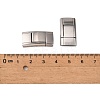 Tarnish Resistant 304 Stainless Steel Bayonet Clasps STAS-K145-24P-3