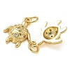 Rack Plating Brass Micro Pave Cubic Zirconia Pendants KK-K392-20B-G-2