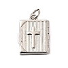 Book with Cross Brass Pendants KK-I364-49P-1