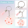 DIY Blank Double-sided Heat Transfer Aluminium Pendant Keychain Making Kits DIY-SP0005-26E-3