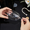 Transparent Glass Candle Holders with Candle Wick DIY-WH0308-997B-3