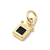 Brass with Cubic Zirconia Charms KK-G554-01B-03-2
