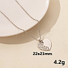 304 Stainless Steel Heart Pendant Necklaces SS2971-5-1