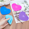 4Pcs 4 Colors Silicone Hot Resistant Cup Mats AJEW-GF0008-28B-3
