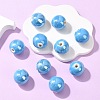 Glazed Porcelain Beads PORC-D001-18mm-12-3