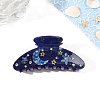 Moon & Star Pattern Acrylic Claw Hair Clips PW-WG255E6-05-1