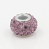 Resin Rhinestone European Beads X-MPDL-J018-P-3