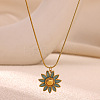 Brass Enamel Pendant Necklaces for Women FS-WG3F79A-03-2