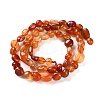 Natural Carnelian Beads Strands G-P497-01C-35-3