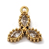 Ion Plating(IP) 304 Stainless Steel Cubic Zirconia Pendants STAS-R141-03G-04-1