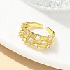 304 Stainless Steel Criss Cross Rings RJEW-B109-08G-01-2