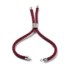 Twisted Nylon Cord Silder Bracelets DIY-B066-03P-06-2