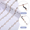 Rhinestone & Alloy Beaded Chains Neck Strap for Eyeglasses AJEW-WH0609-307KCG-4