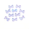 Electroplated Bowknot Resin Cabochons MRMJ-R128-16H-1