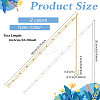 2 Pairs 2 Colors Zinc Alloy & Rhinestone Chain Shoulder Chains AJEW-FG0004-28-2