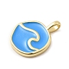 Brass Enamel Pendants KK-P338-27G-01-2