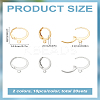 20Pcs 2 Colors 304 Stainless Steel Leverback Earring Findings STAS-LP0001-71-2
