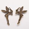 Zinc Alloy Fairy Sprite Charms PALLOY-QA1977-AB-FF-2
