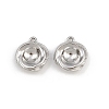 304 Stainless Steel Pendant Cabochon Settings STAS-L303-32P-1