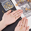 2Pcs Alloy Curb Chains Anklets AJEW-GA0007-85G-3